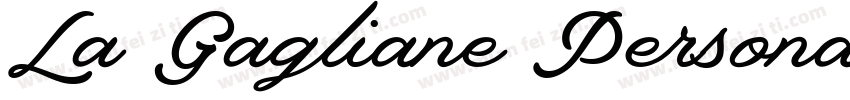 La Gagliane Personal字体转换